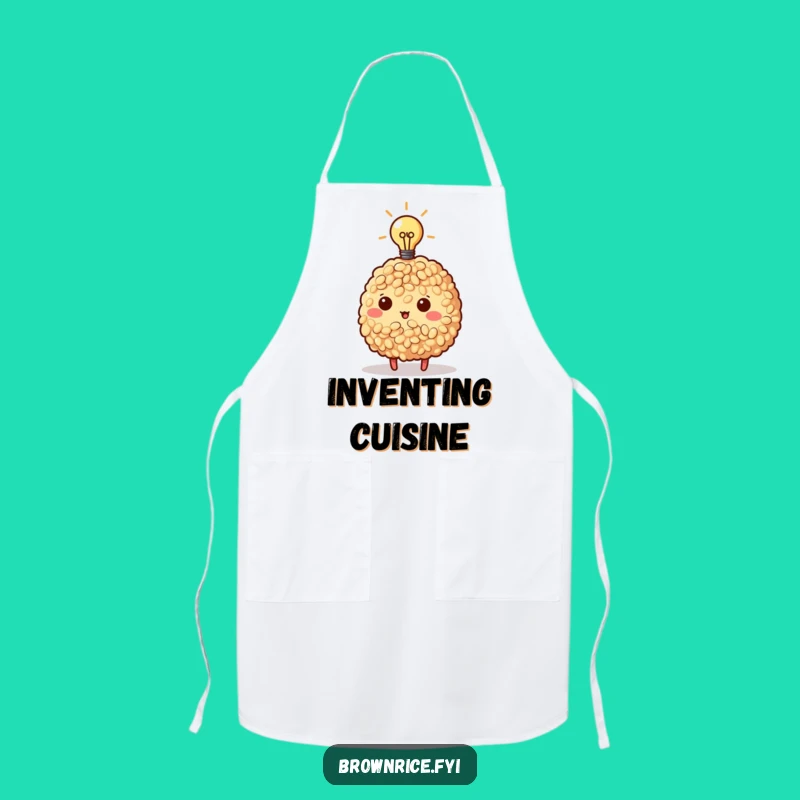 Funny Brown Rice Brainstorm Chef Apron - Idea Generation Gift