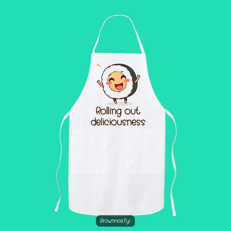 Funny Sushi Roll Wiggle Apron: Cook with Culinary Comedy