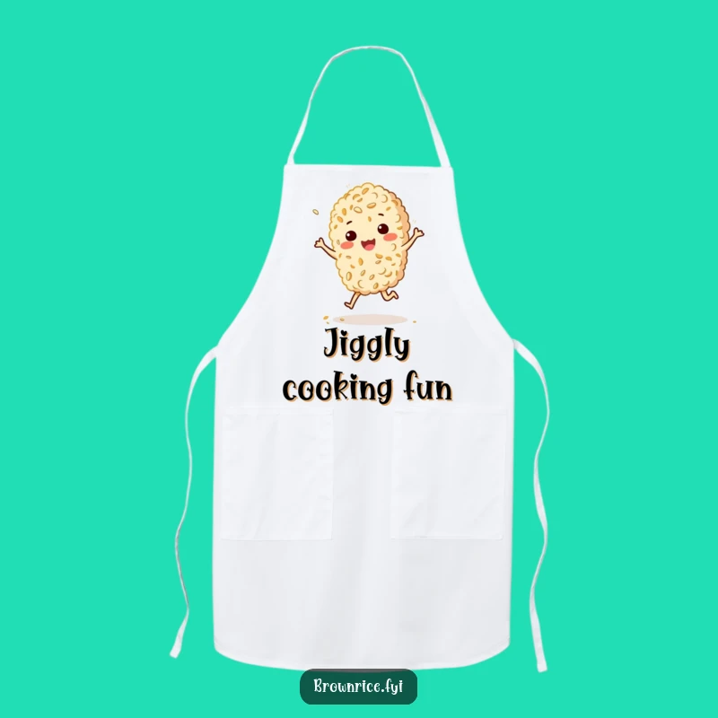 Funny Bouncy Rice Apron - Happy Chef Jig Gift
