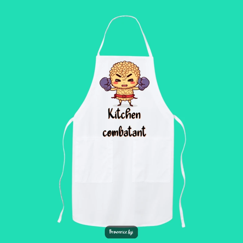 Funny Brown Rice Boxer Apron: Cook and Train with Hilarious Kitchen Style