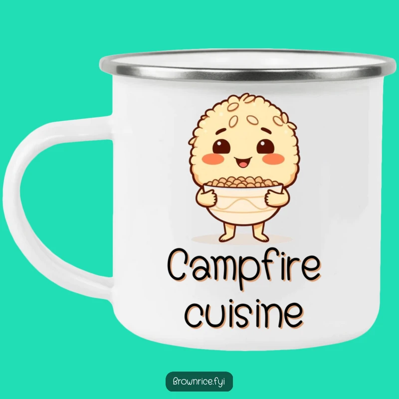 Adventure Funny Brown Rice Proud Eater Mug - Outdoor Culinary Gift