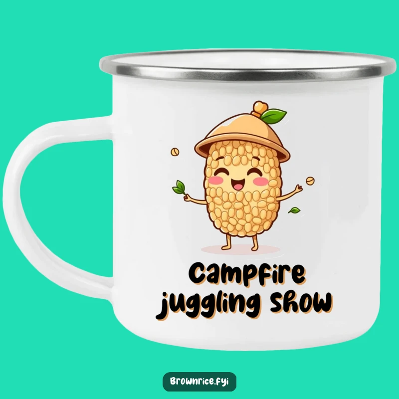 Funny Brown Rice Juggling Hat Camping Mug: Outdoor Performance