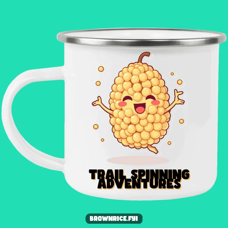 Funny Quinoa Spin Camping Mug: Healthy Fuel for Adventures