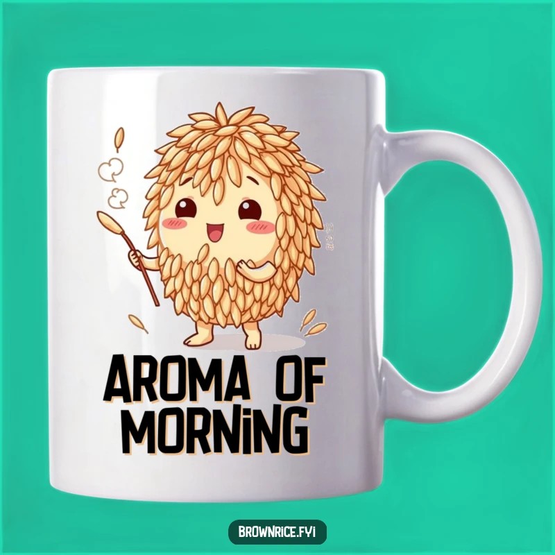 Funny Aroma Cloud Rice Grain Mug: Gift for Food Lovers