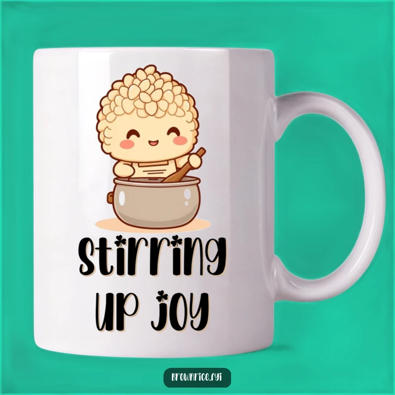 Funny Chef Brown Rice Mug: Cooking Joy, Perfect Funny Gift!