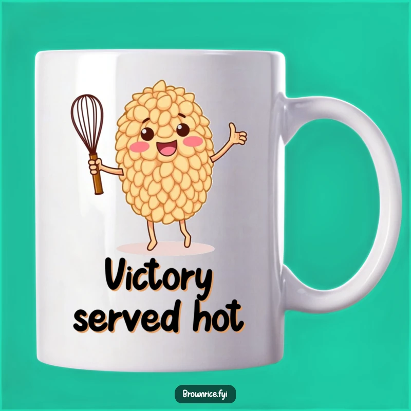 Funny Victory Dance Rice Grain Mug: Perfect Chef Gift for Culinary Victories