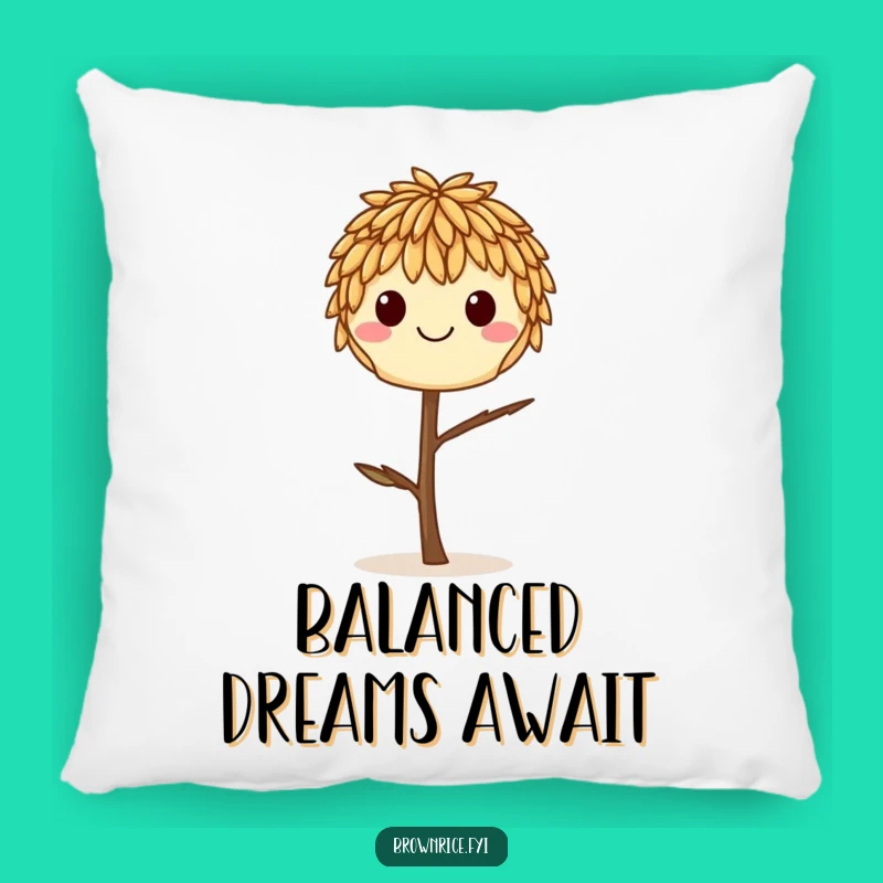 Funny Balancing Rice Grain Pillow, Whimsical Cushion for a Delicate Gift