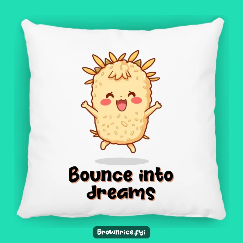 Funny Rice Pillow, a Cozy Accent for Food Lovers Who Appreciate Humor