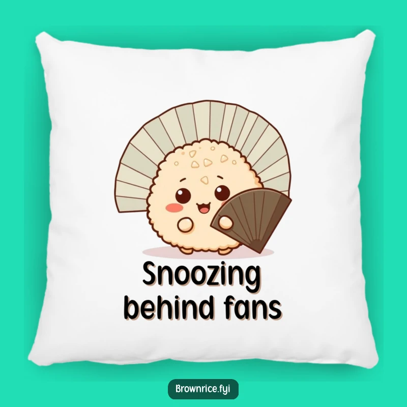 Funny Soft Brown Rice Ball Pillow - Cozy Cartoon Peeking Cushion Gift