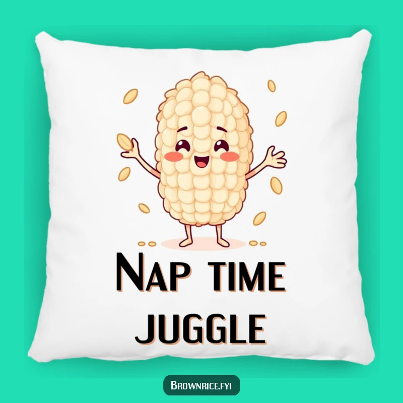 Funny Rice Juggling Pillow: Comfy Cushion with Hilarious Character
