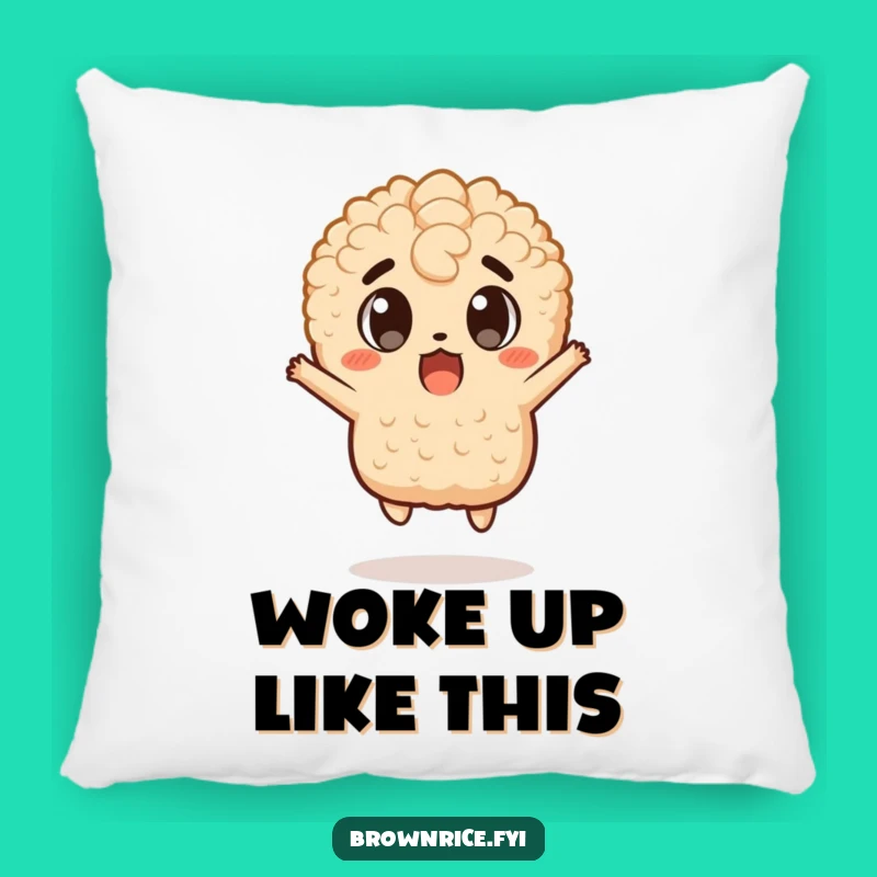 Funny Surprise Jump Brown Rice Pillow - Comfy, Comical Accent Pillow!