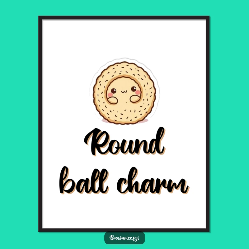 Funny Rolled Brown Rice Digital Art: Instant charm, perfect funny gift!