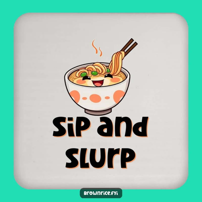 Funny Ramen Coasters: Grinning Bowls to Protect Surfaces, a Set of Hilarious Funny Gifts