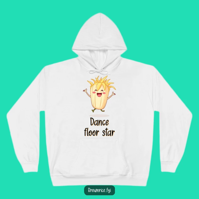 Cozy Funny Dancing Rice Stalk Hoodie: Warm Up with Fun Character Style