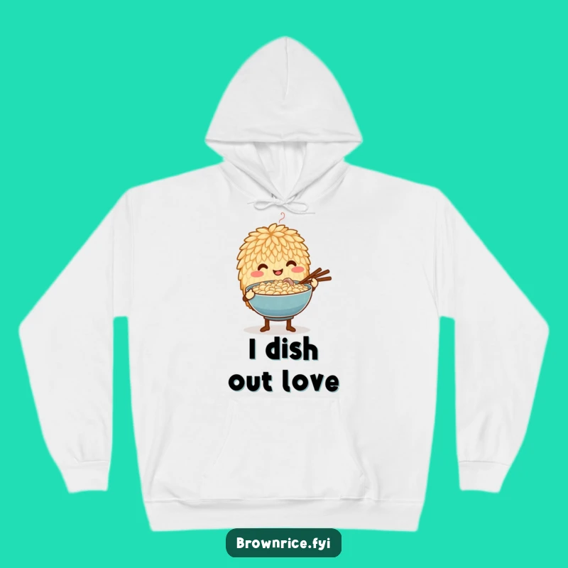 Cozy Funny Caring Rice Grain Hoodie: Warm Hug Gift for Food Lovers