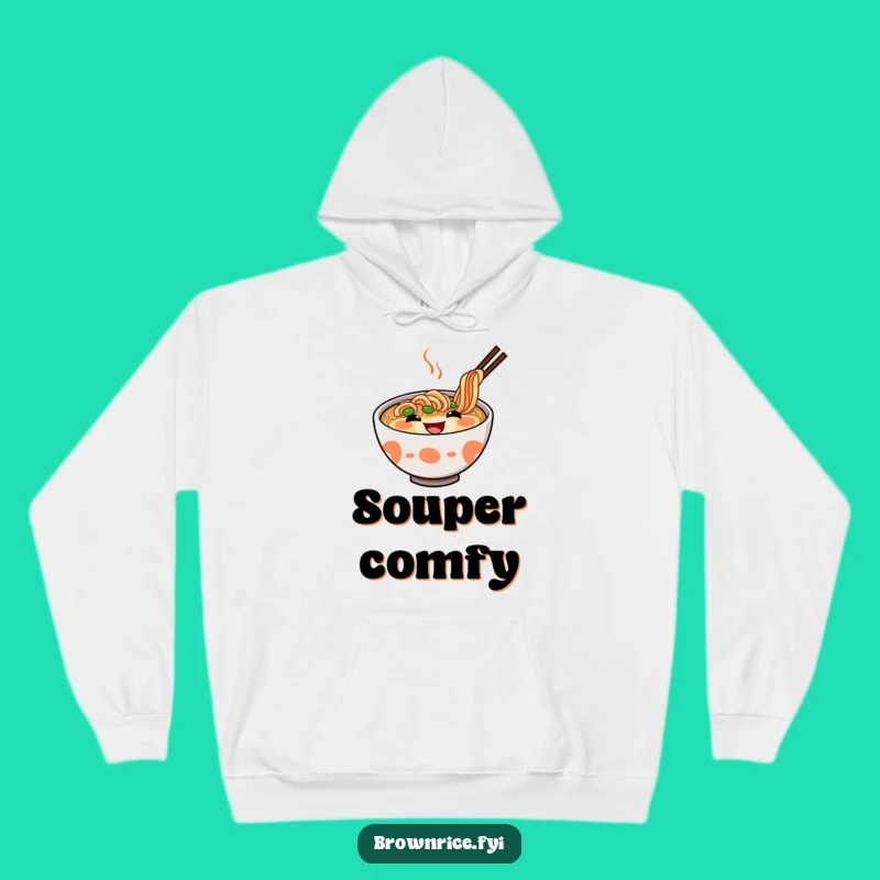 Cozy Funny Ramen Hoodie: A Delighted Grinning Bowl for the Ultimate Funny Gift