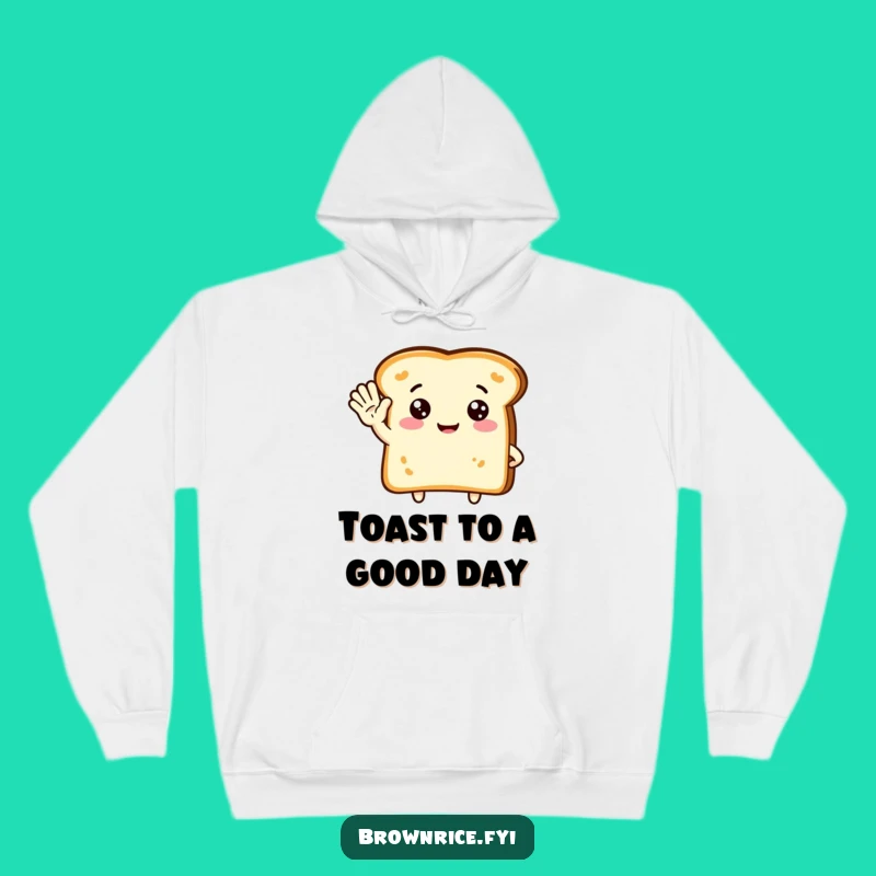 Funny Toast Wave Hoodie: Cozy Up with Warm Greetings