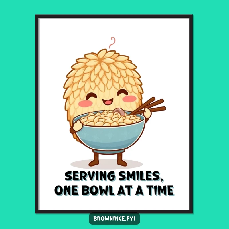 Free Printable Wall Art: Cozy Rice Grain Serving Bowls of Comfort!