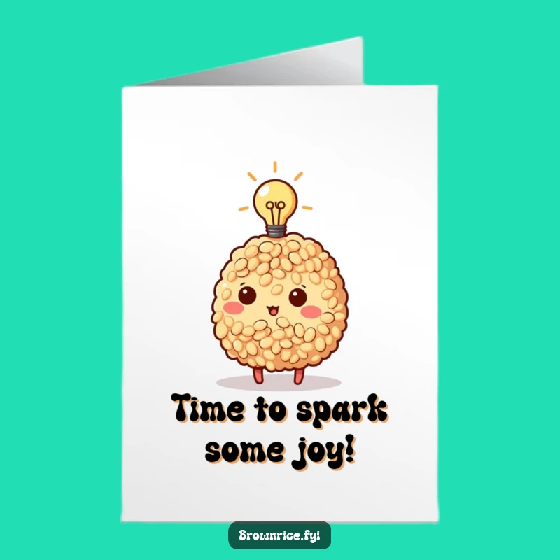 Free Printable Birthday Card: Bright Idea Brown Rice Downloadable Gift