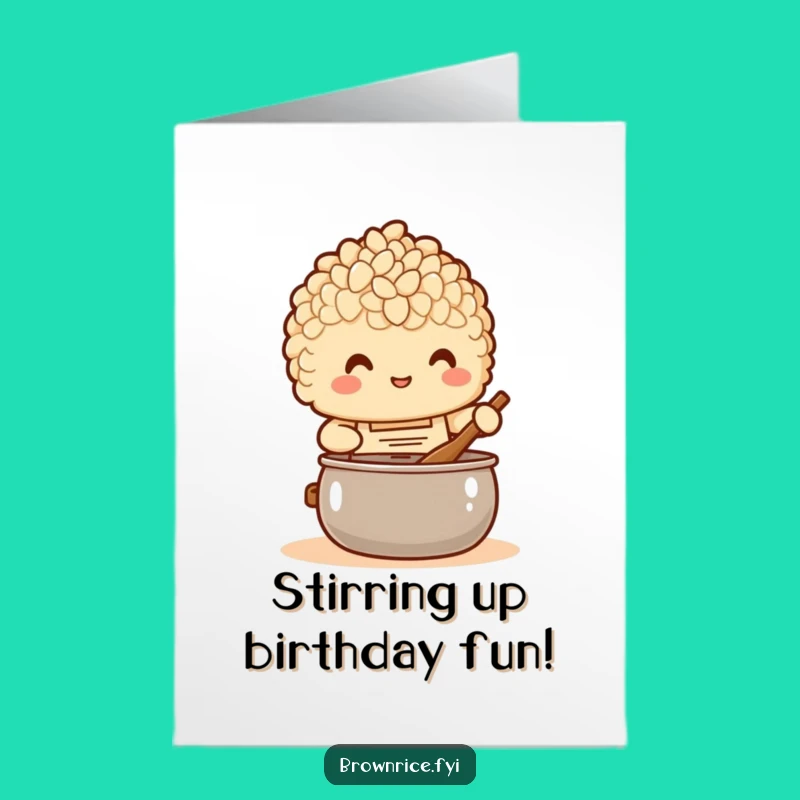 Free Printable Birthday Card: Chef Rice Pal - Cooking Up Fun, Downloadable Gift