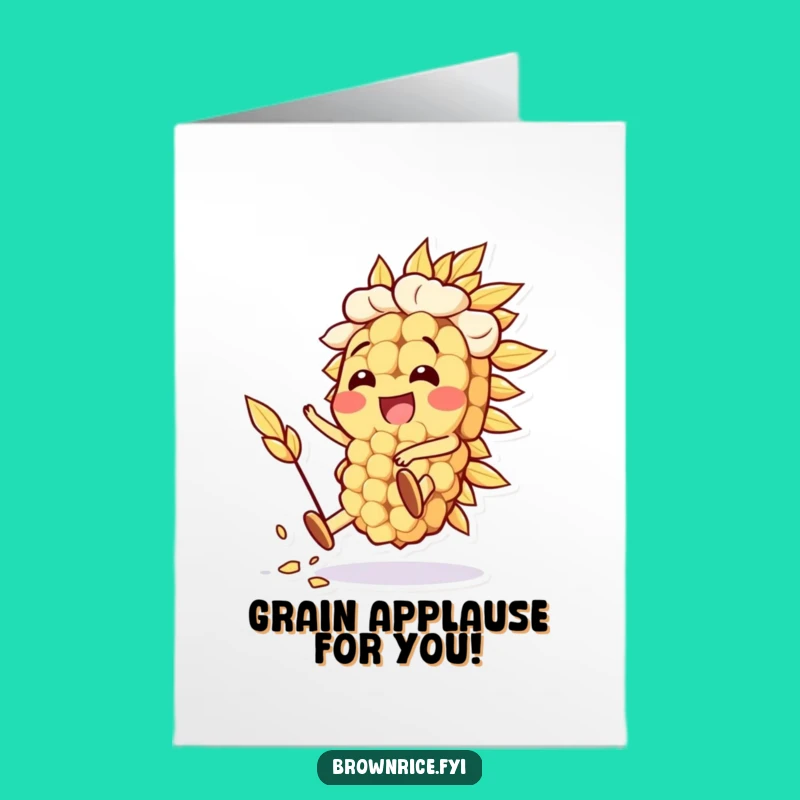 Free Printable Oat Congrats Card: Stunt Oat for Cheering Success