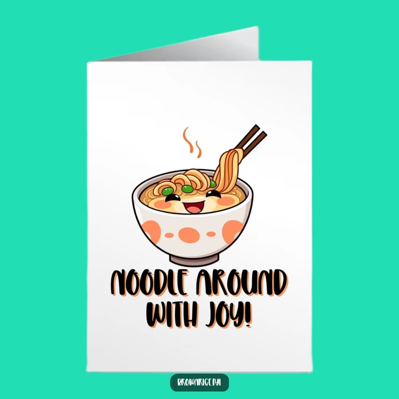 Free Printable Ramen Congratulations Card: Grinning Noodle Bowl for Big Wins