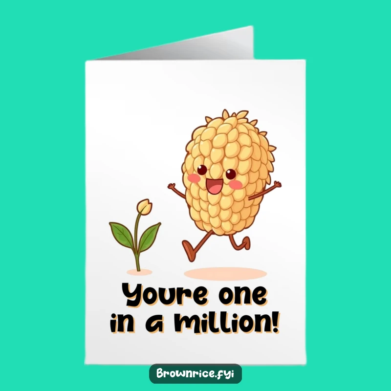 Free Printable Congrats Card: Happy Rice Grain Skipping, Ideal Funny Downloadable Gift!