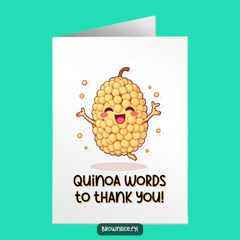 Free Printable Thank You Card: Spinning Quinoa Thanks, Downloadable