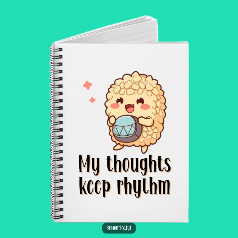 Funny Brown Rice Drumming Bunch Notebook: Jot Down Your Rhythms