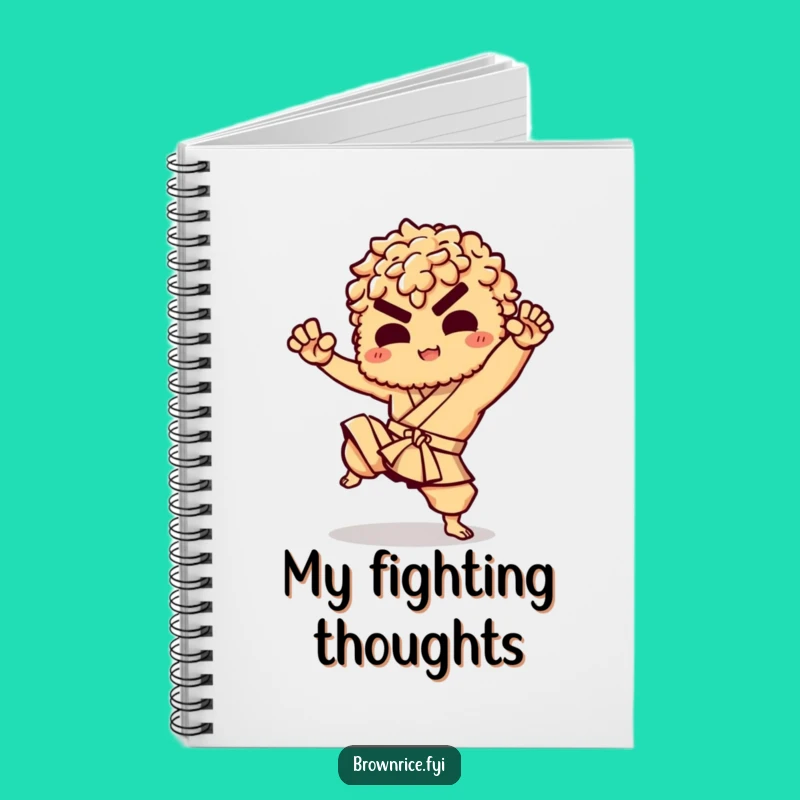 Funny Brown Rice Karate Notebook: Jot Down Moves with Humorous Focus!