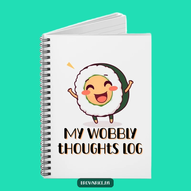 Funny Sushi Roll Wiggle Notebook: Jot Down Ideas with Gusto