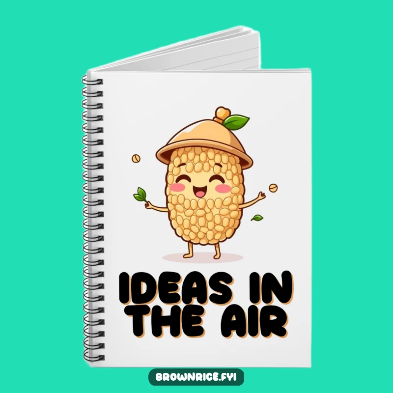 Funny Brown Rice Juggling Hat Notebook: Jot Down Your Talents