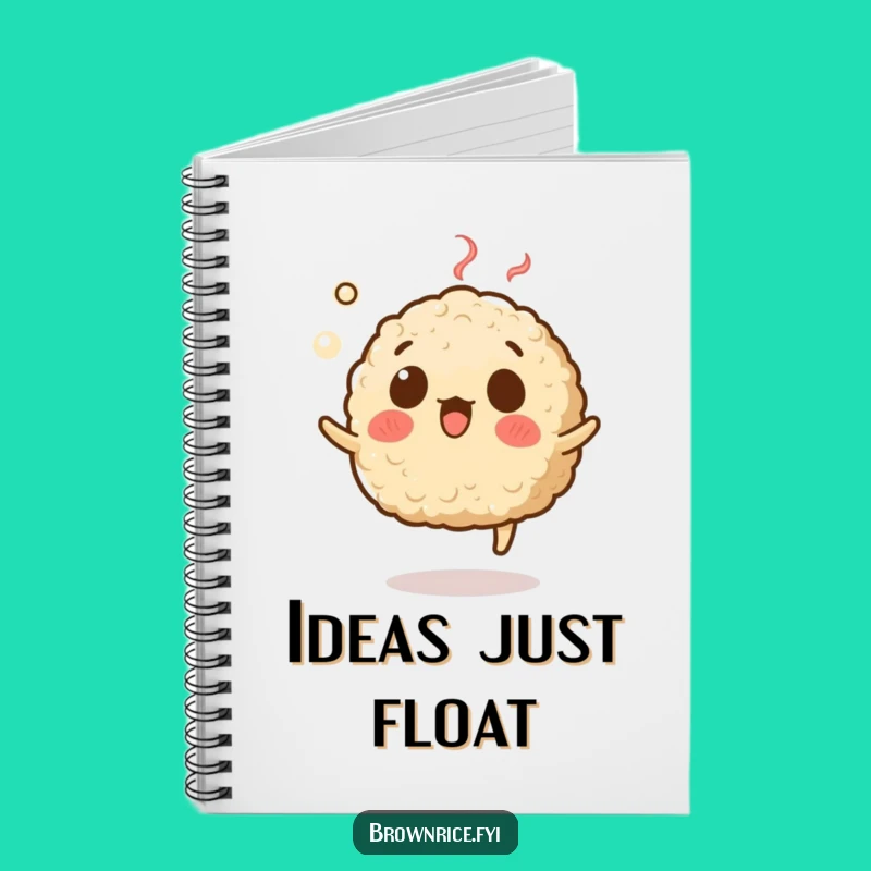 Funny Levitating Rice Notebook - Surprised Journal Gift