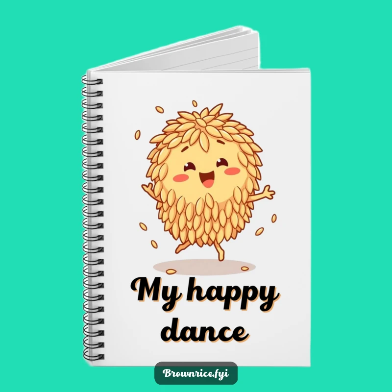 Funny Brown Rice Jig Notebook: Jot Down Steps with Rhythmic Humor