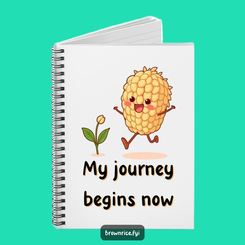 Funny Brown Rice Grain Skipping Notebook: Joyful Character Journal, Ideal Funny Gift