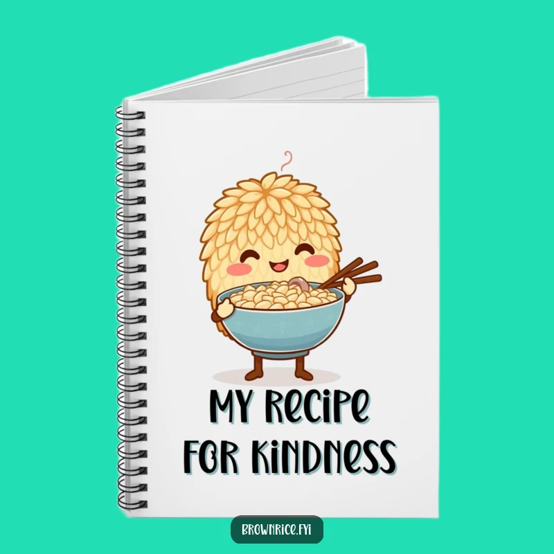 Funny Caring Rice Grain Notebook: Capture Recipes with Kindness