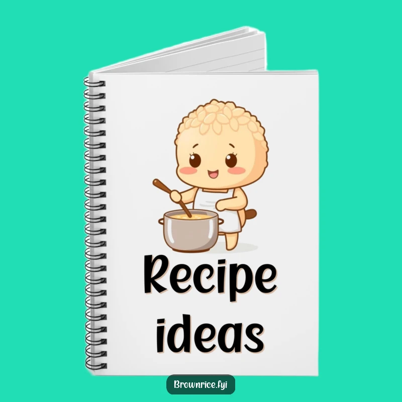 Funny Brown Rice Chef Notebook: For Your Recipes