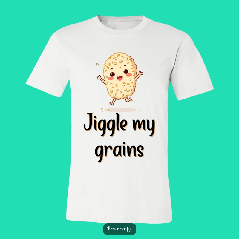 Funny Bouncy Rice T-Shirt - Happy Jig Sesame Sprinkle Tee