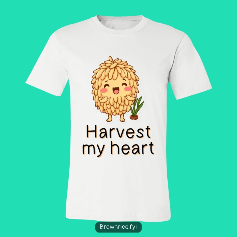 Funny Brown Rice Harvest Season T-Shirt - Wear Your Produce Pride