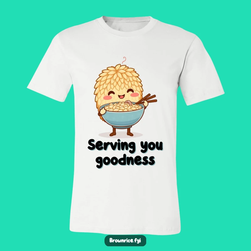 Funny Caring Rice Grain T-Shirt: Comforting Gift for Home Cooks