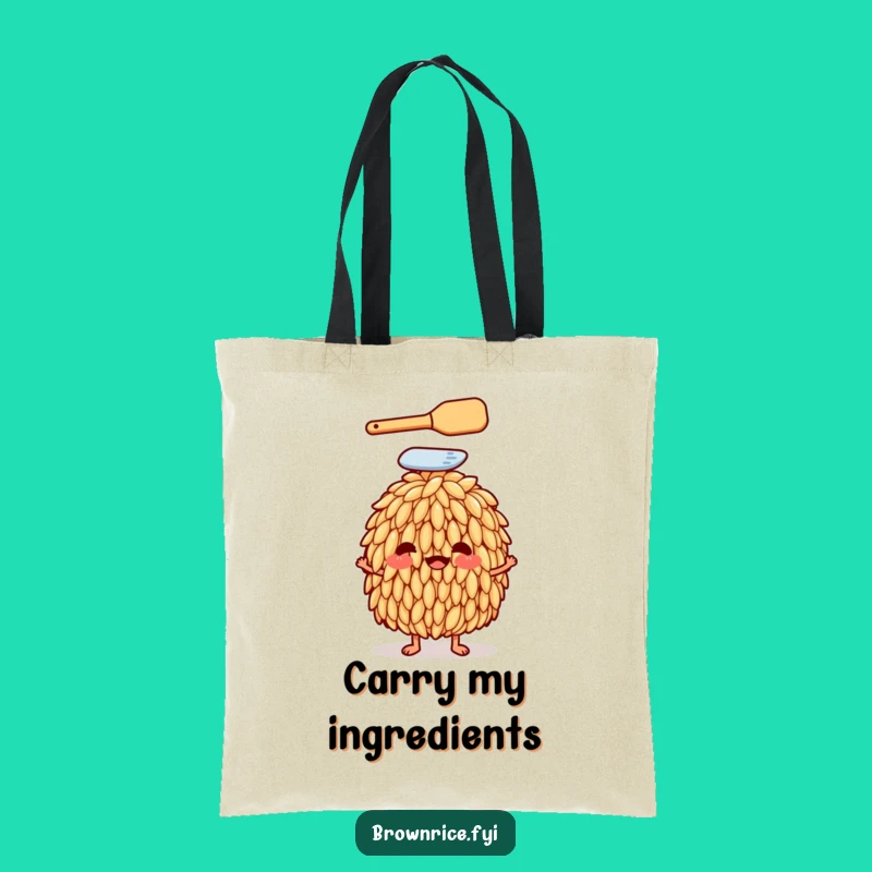 Funny Rice Grain Chef Tote Bag: Carry Your Culinary Style